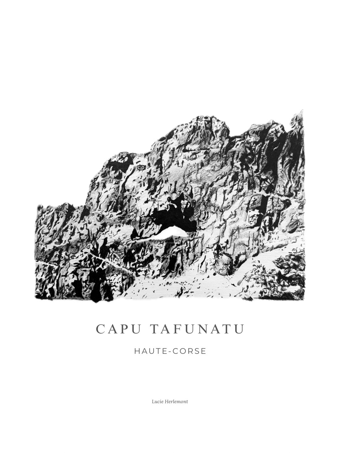 Affiche — reproduction du dessin original, Capu Tafunatu